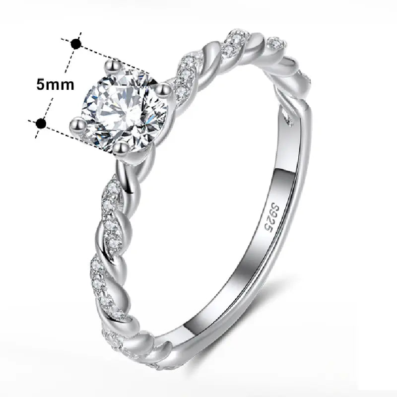 Vintage White Topaz Ring by Silphina