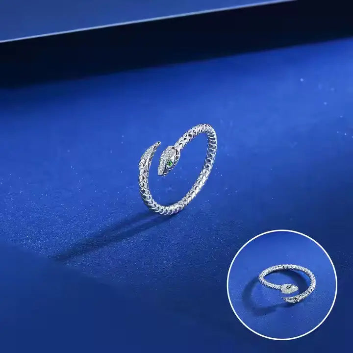 Silver Snake Ring by Silphina