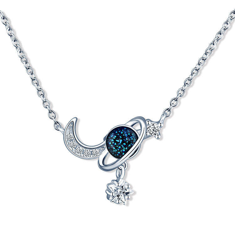 Moon Saturn Necklace by Silphina