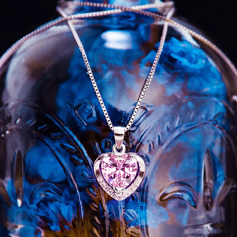 Pink Love Necklace by Silphina