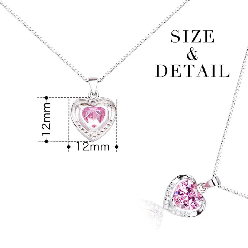 Pink Love Necklace by Silphina