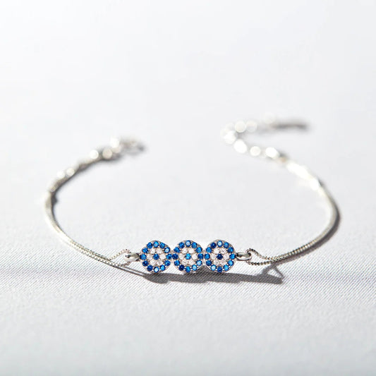 Triple Evil Eye Bracelet