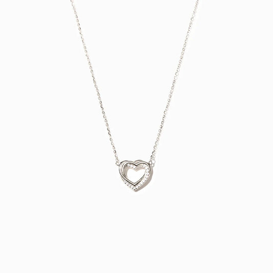 Twin Love Heart Necklace