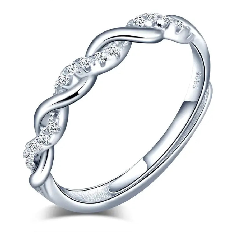 Spiral Diamond Ring