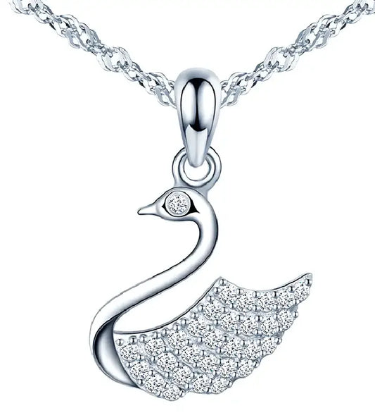 Swan Charm Necklace