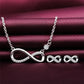 Infinity Love Necklace Set with Earrings