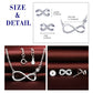 Infinity Love Necklace Set with Earrings