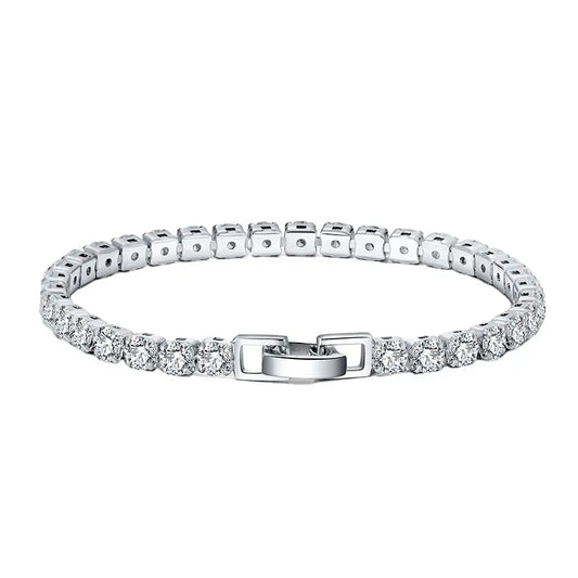 Shimmering White Diamond Tennis Bracelet