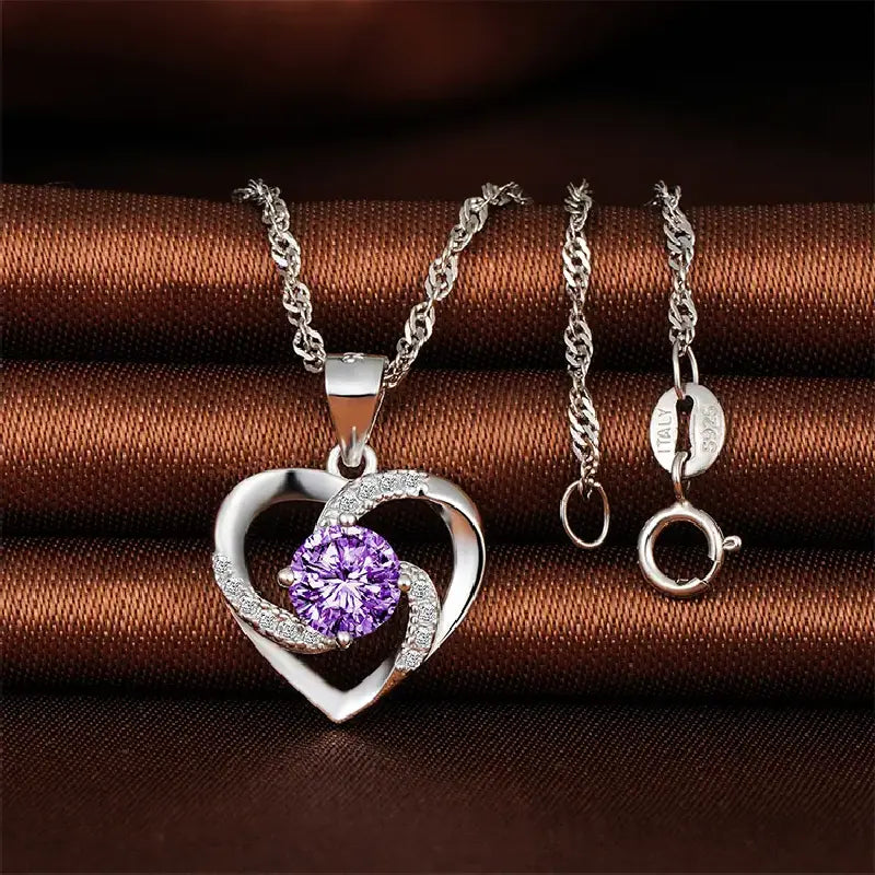 Purple Heart Necklace