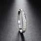 White Stones Half Eternity Ring