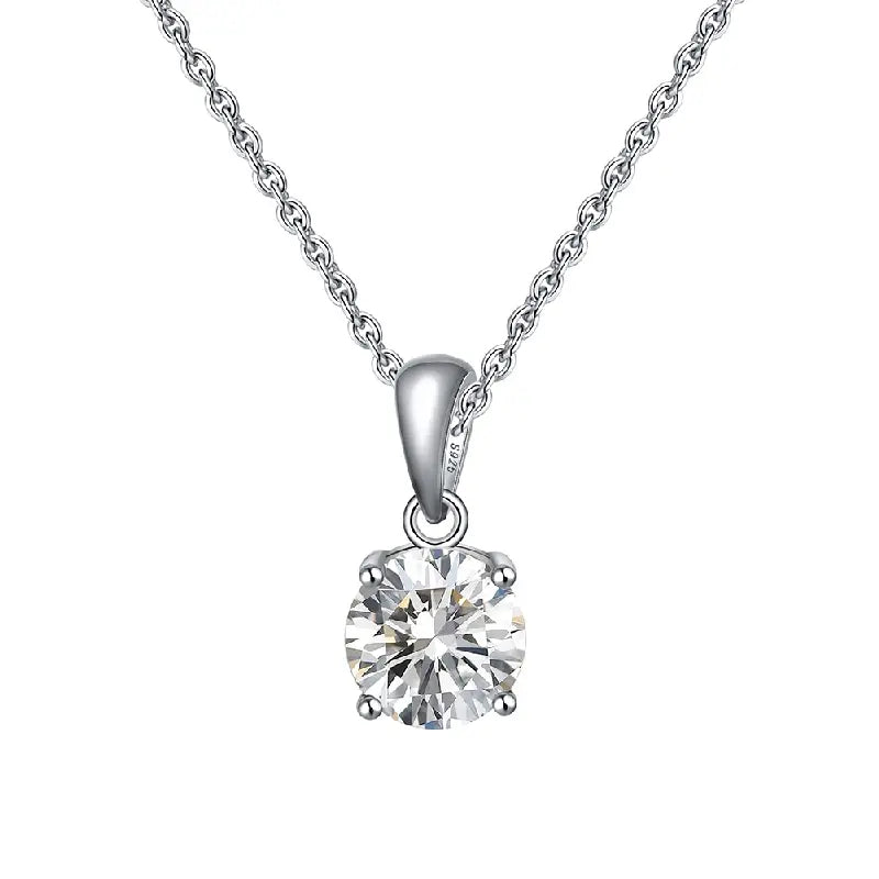 Classic White Diamond Necklace