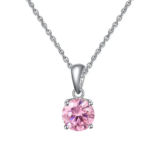 Classic Pink Diamond Necklace