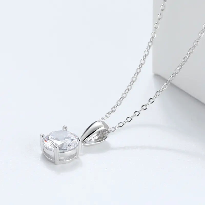 Classic White Diamond Necklace