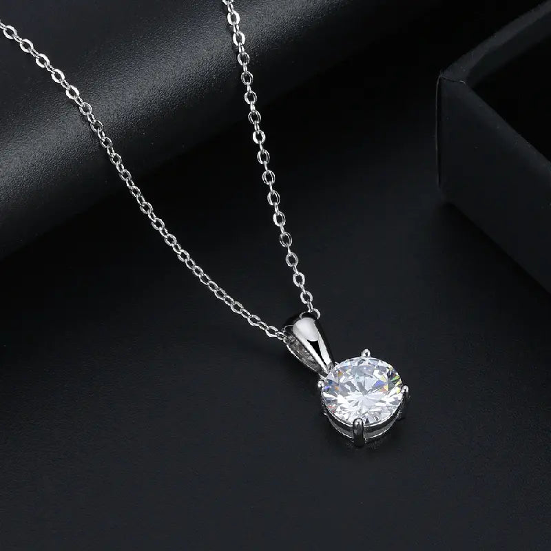 Classic White Diamond Necklace