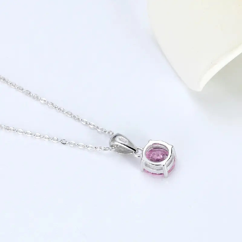 Classic Pink Diamond Necklace