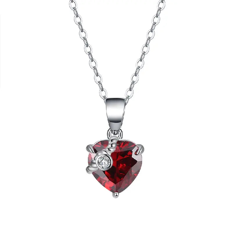 Enchanted Red Heart Necklace