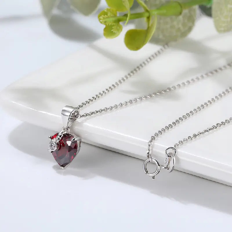 Enchanted Red Heart Necklace