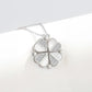 Flower Lucky Clover Pendant Necklace