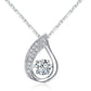 Water-Drop Diamond Pendant Necklace