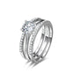 Triple Row Halo Ring