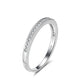 White Stones Half Eternity Ring