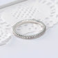 White Stones Eternity Ring