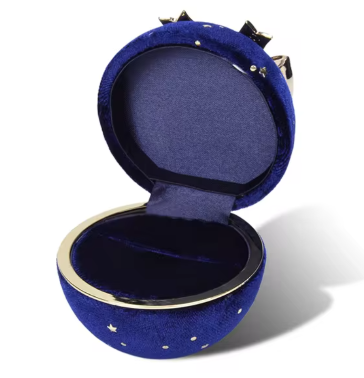 Round Christmas Ring/Earring Box