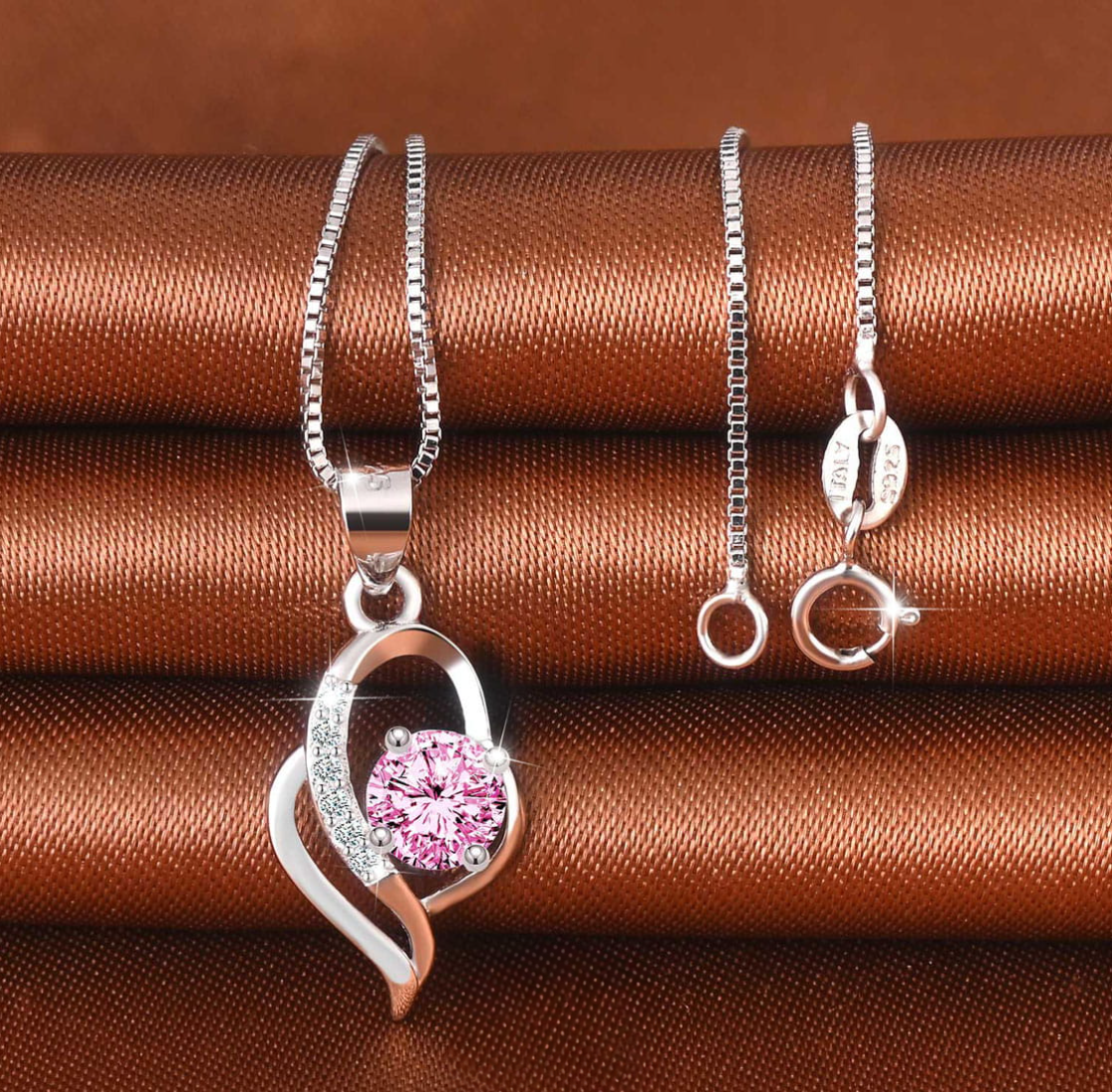 Twisted Pink Diamond Necklace